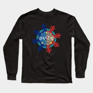 Baybayin word Kapatid (Sibling) Long Sleeve T-Shirt